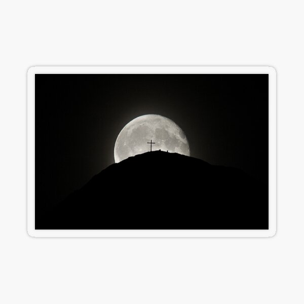 Sticker transparent Redbubble de la photographie nocturne Synchronicité