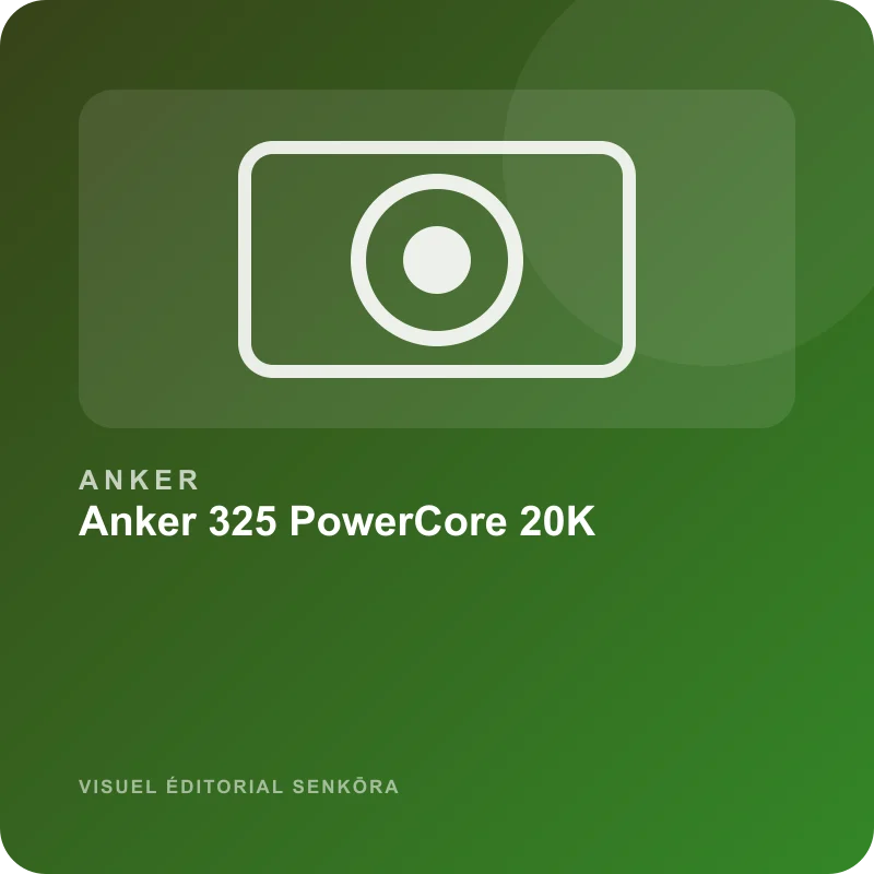 Illustration éditoriale du produit Anker 325 PowerCore 20K