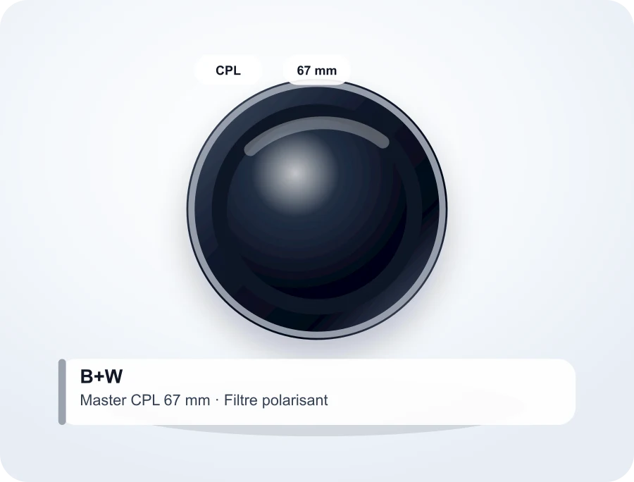B+W Master filtre polarisant CPL 67 mm