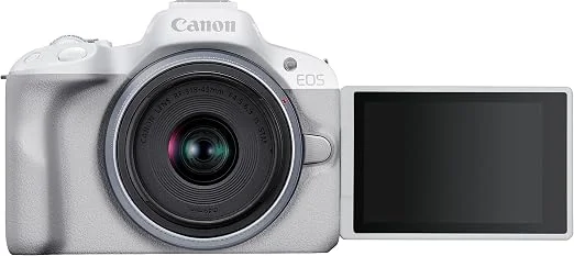Canon EOS R50 blanc + RF-S 18-45 mm