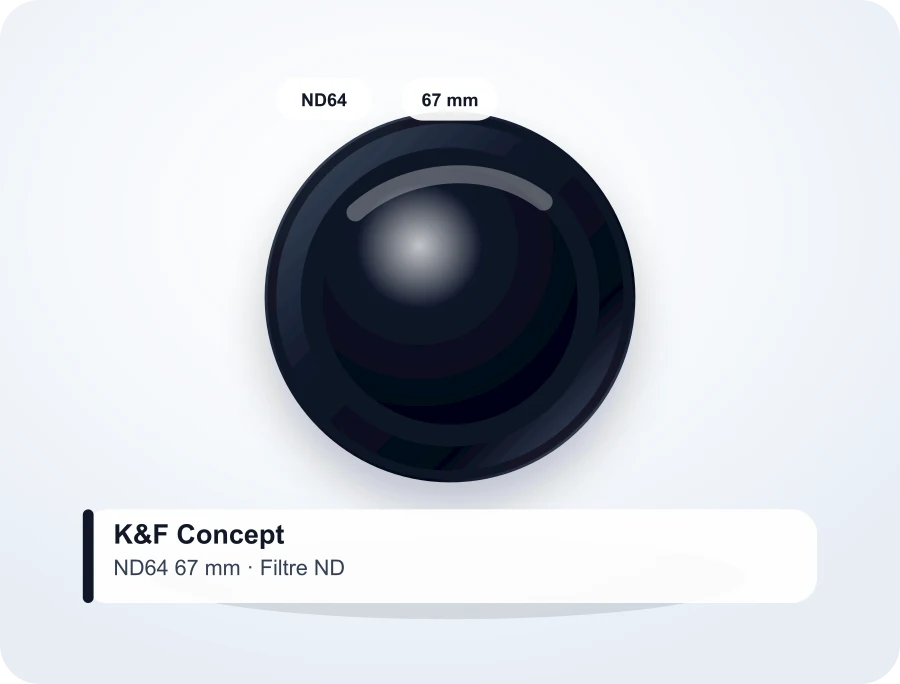 K&F Concept filtre ND64 67 mm