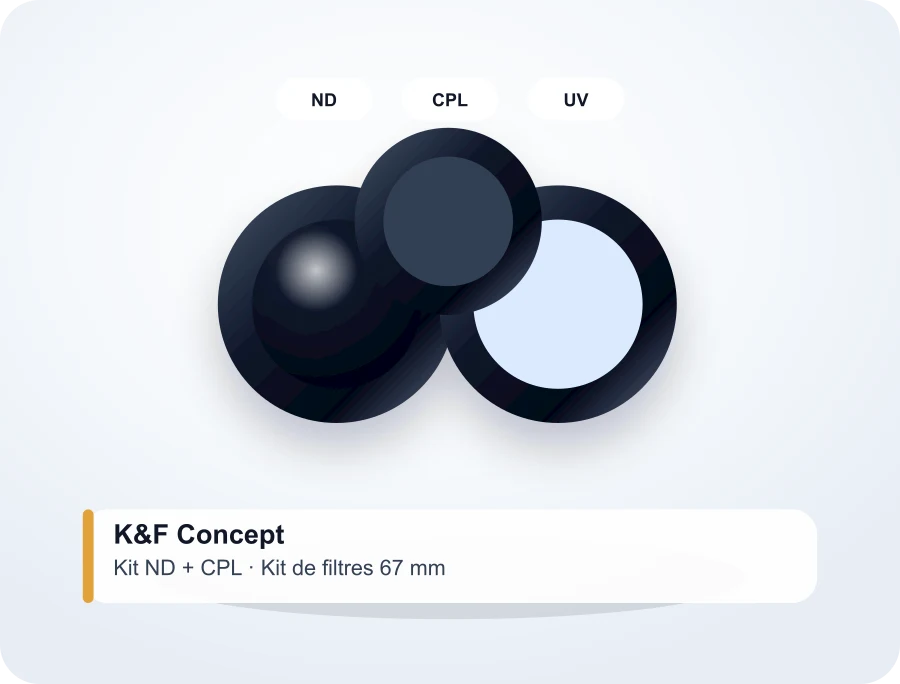 K&F Concept kit filtres ND et CPL 67 mm