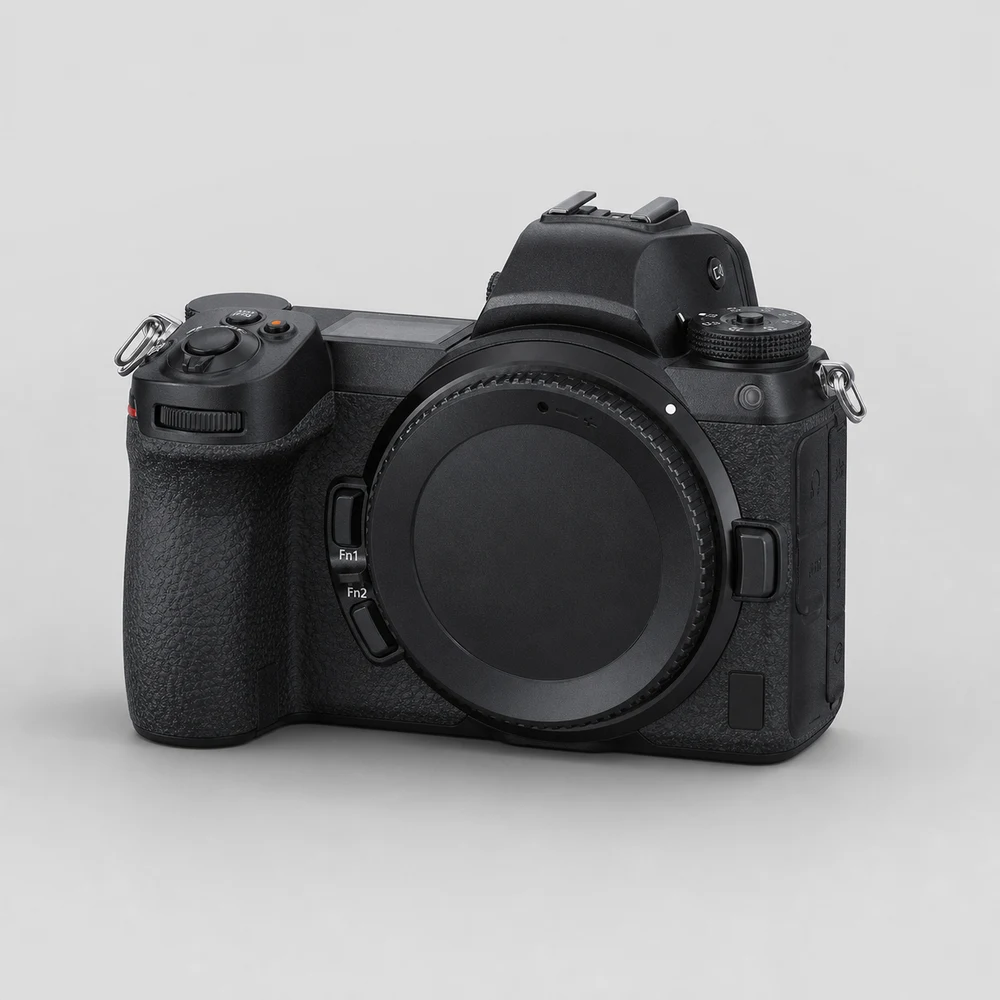 Illustration éditoriale d'un boîtier plein format Nikon Z6 II