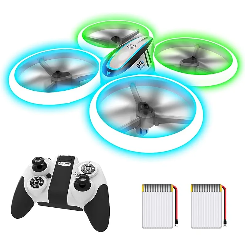 Mini drone lumineux Q9s avec protections d'hélices