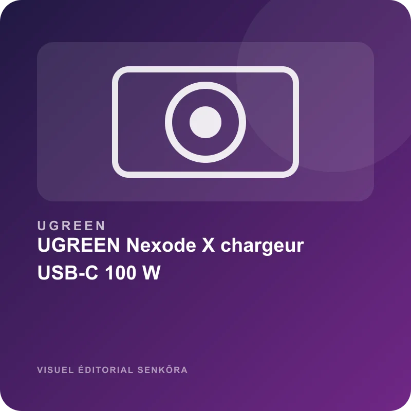 Illustration éditoriale du produit UGREEN Nexode X chargeur USB-C 100 W